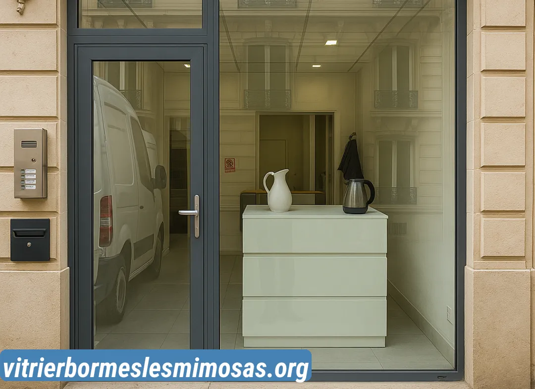 Façade vitrine de magasin en aluminium sur mesure à Bormes-les-Mimosas